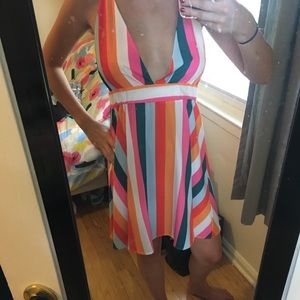 Striped summer tank dress